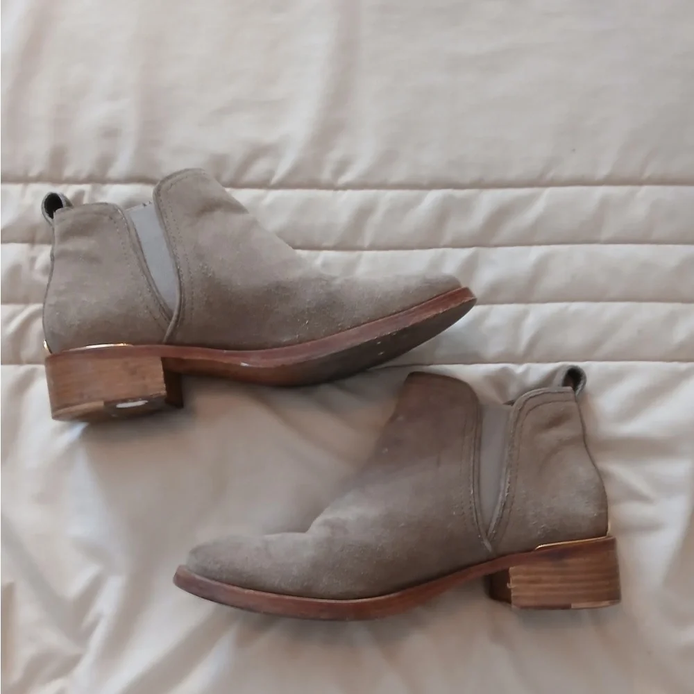 Tory Burch Taupe Ankle Booties